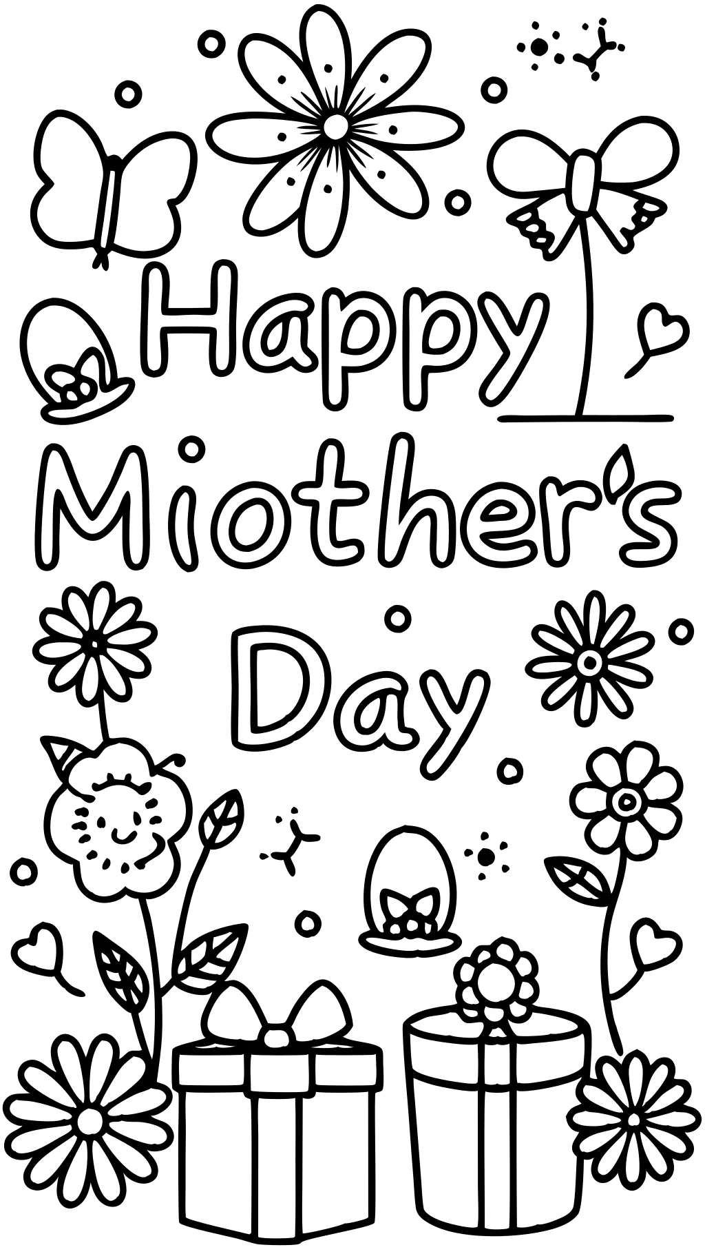 happy mothers day printable coloring pages